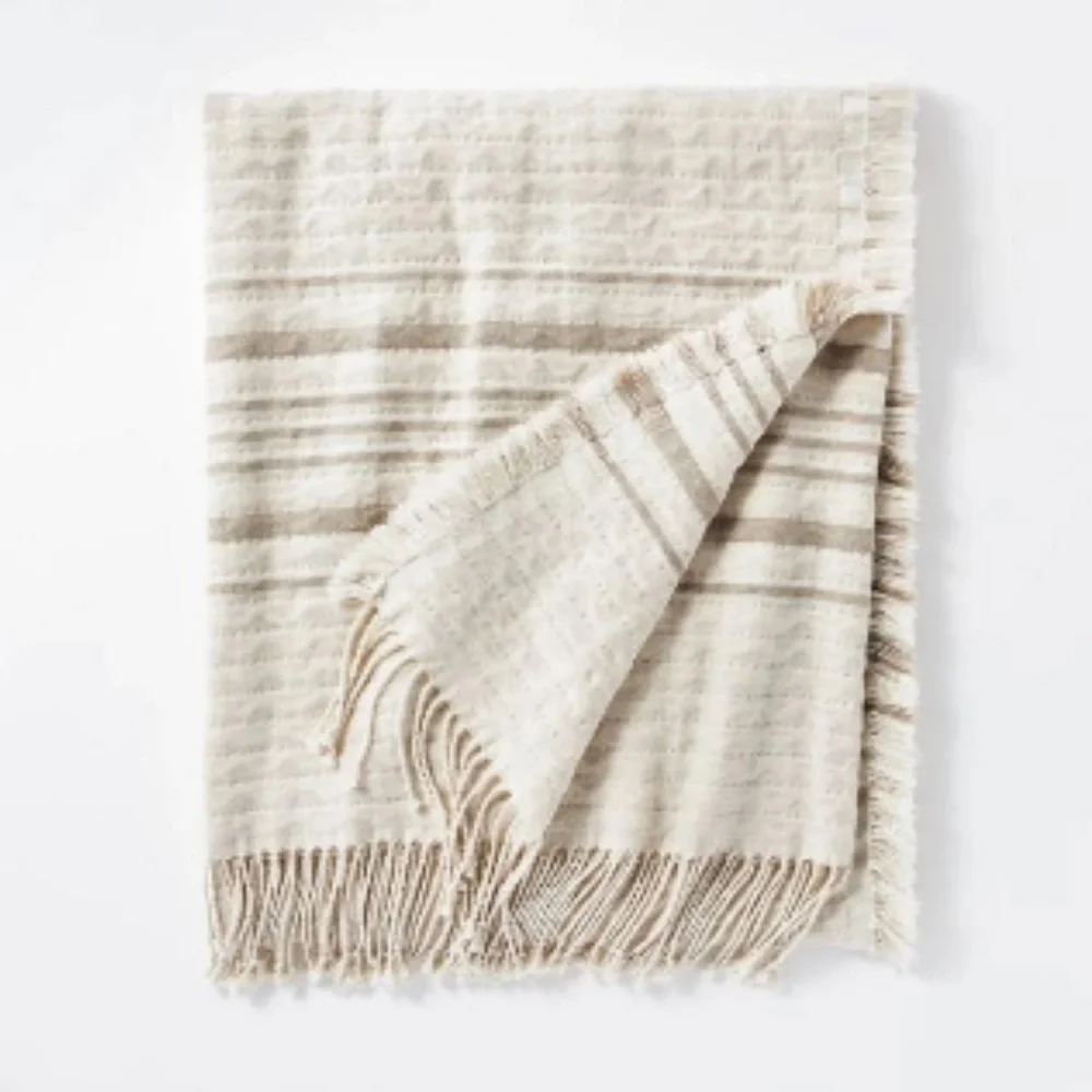 Studio McGee Striped Gauze Throw Blanket